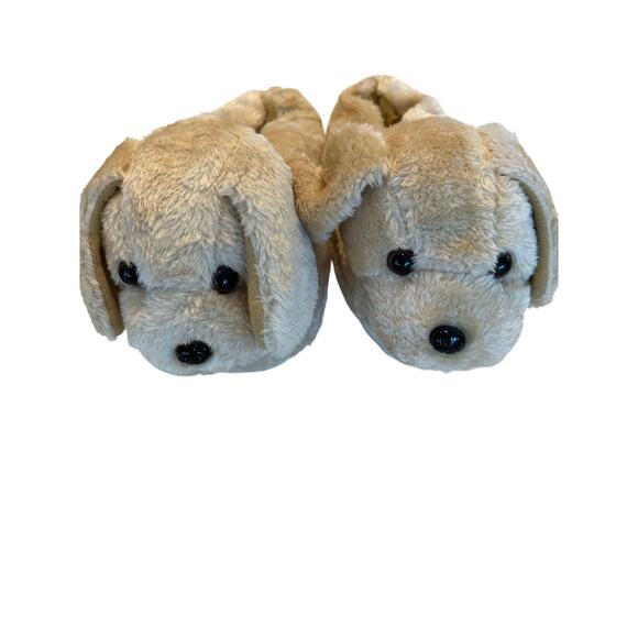 Funziez Fuzzy Dog Slippers Unisex Animal Print Cozy Winter Footwear SZ M - Picture 11 of 11